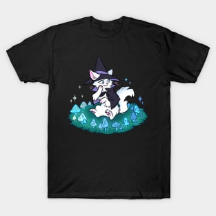 Witchy Kitty Shrooms T-Shirt